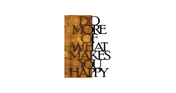 Dekorativní dřevěný doplněk na zeď - NÁPIS,  42 x 58 cm 